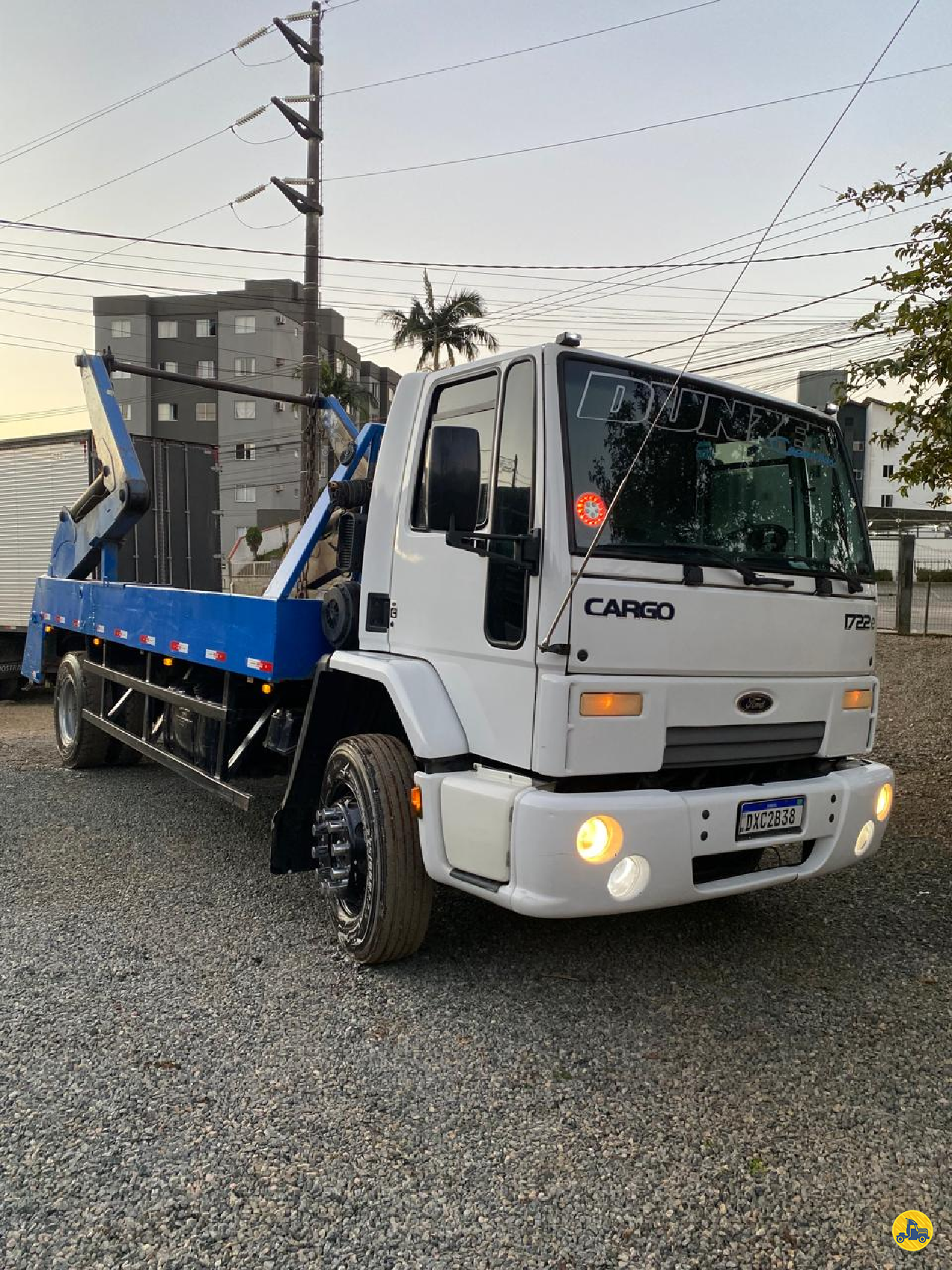 CAMINHAO FORD CARGO 1722 Poliguindaste Toco 4x2 Sérgio Caminhões Repasse JOINVILLE SANTA CATARINA SC